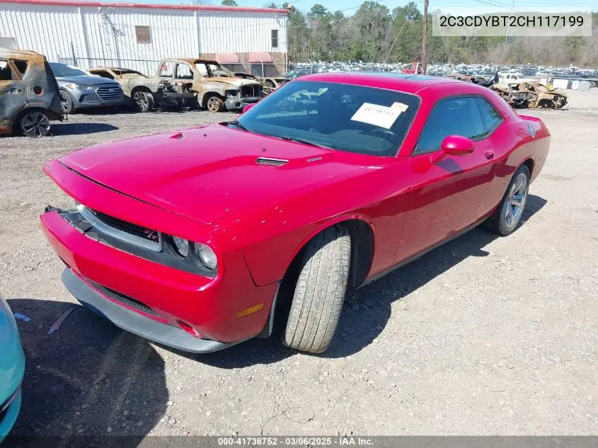2012 Dodge Challenger R/T VIN: 2C3CDYBT2CH117199 Lot: 41738752