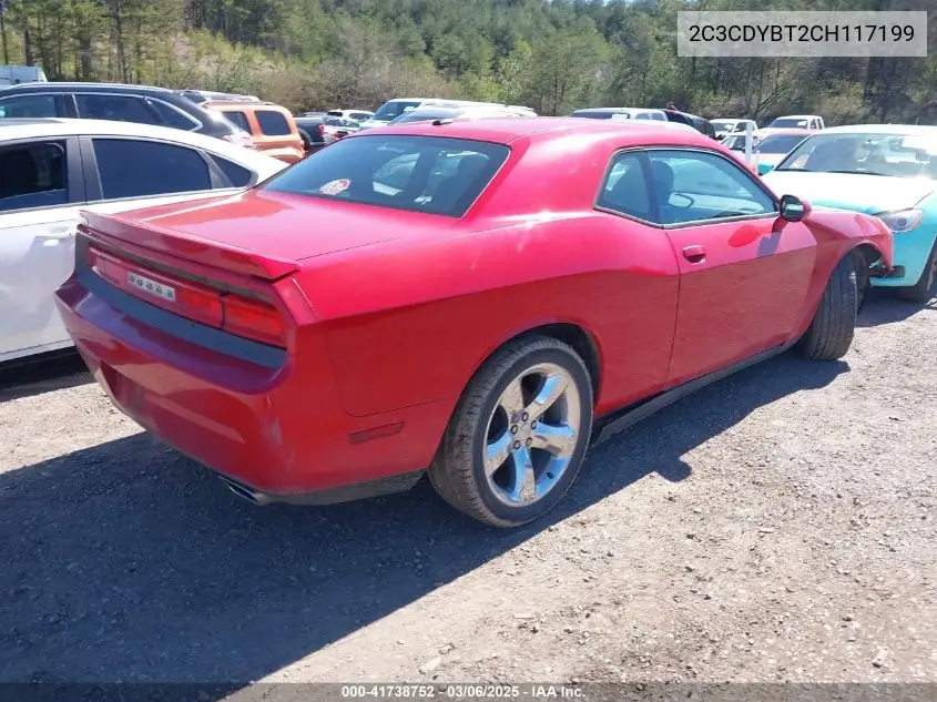2012 Dodge Challenger R/T VIN: 2C3CDYBT2CH117199 Lot: 41738752