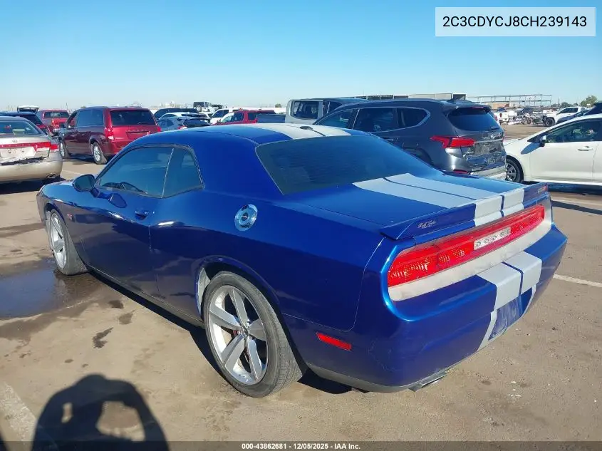 2C3CDYCJ8CH239143 2012 Dodge Challenger Srt8 392
