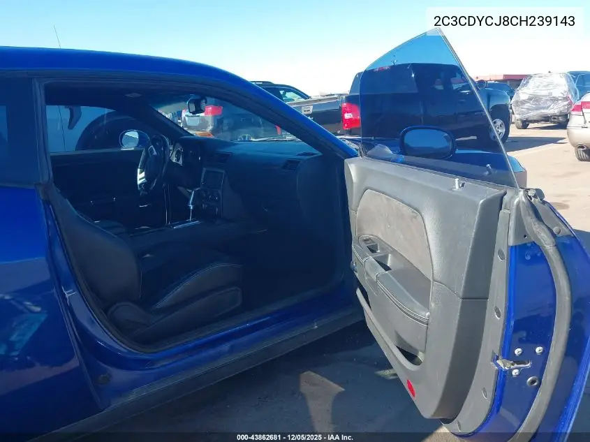 2C3CDYCJ8CH239143 2012 Dodge Challenger Srt8 392