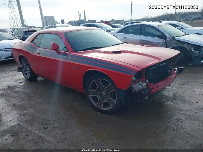 2C3CDYBTXCH130850 2012 Dodge Challenger R/T