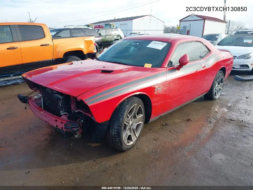 2C3CDYBTXCH130850 2012 Dodge Challenger R/T