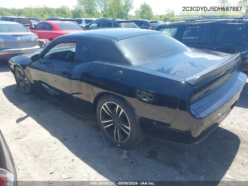 2C3CDYDJ5DH687887 2013 Dodge Challenger Srt8 Core