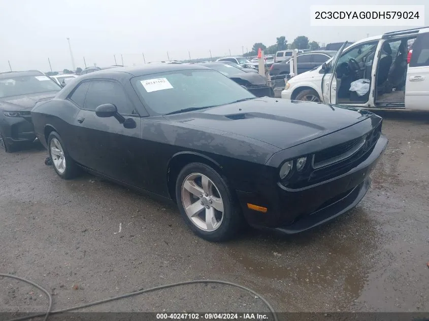 2C3CDYAG0DH579024 2013 Dodge Challenger Sxt