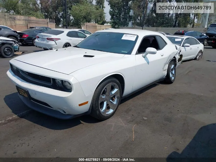 2C3CDYAG1DH649789 2013 Dodge Challenger Sxt