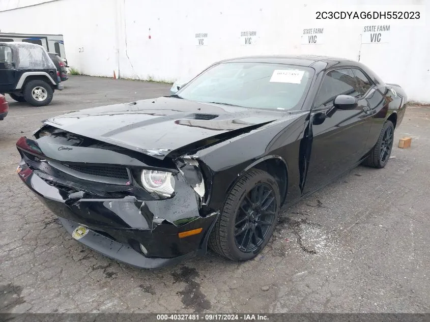 2C3CDYAG6DH552023 2013 Dodge Challenger Rallye Redline