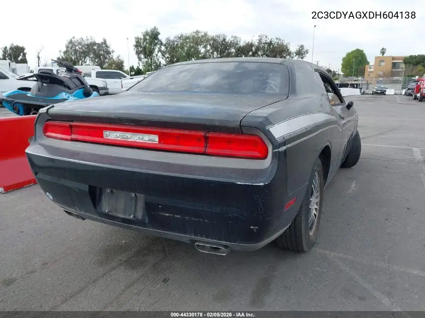 2C3CDYAG7DH718677 2013 Dodge Challenger Sxt