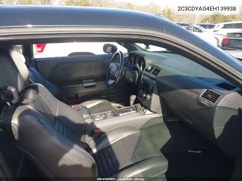 2C3CDYAG4EH139938 2014 Dodge Challenger Sxt Plus
