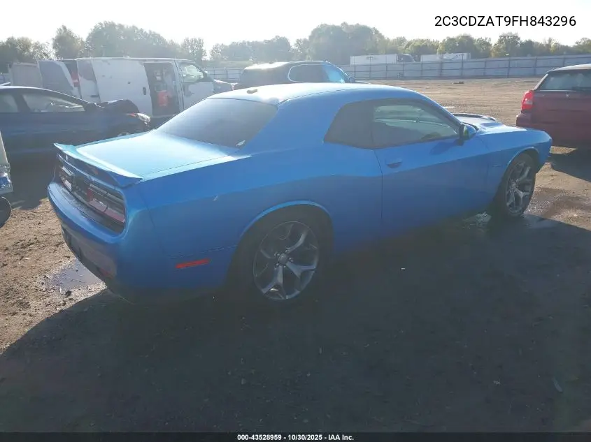 2C3CDZAT9FH843296 2015 Dodge Challenger R/T