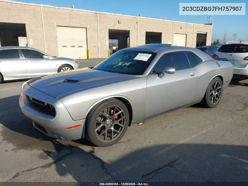2C3CDZBG7FH757907 2015 Dodge Challenger Sxt Plus