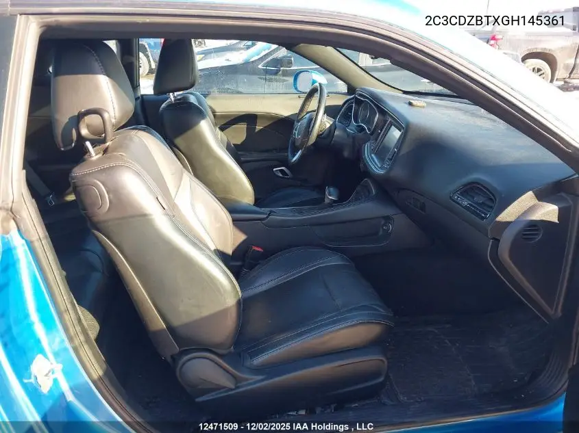2C3CDZBTXGH145361 2016 Dodge Challenger R/T