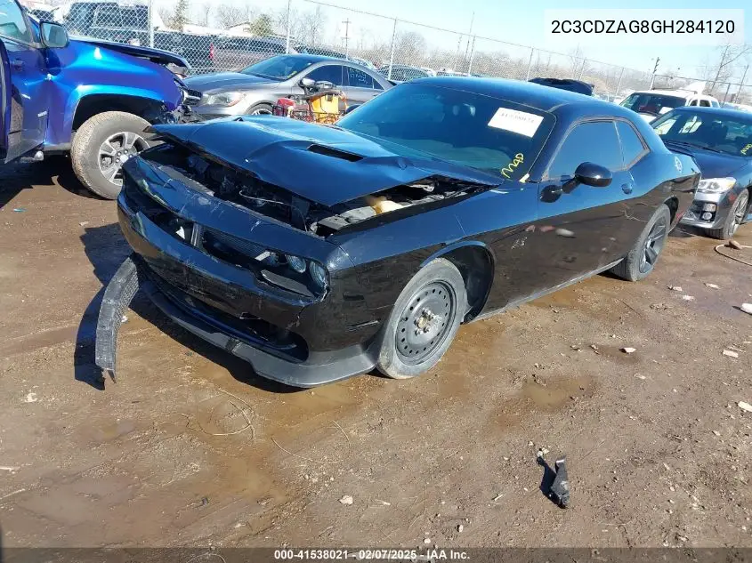 2016 Dodge Challenger Sxt VIN: 2C3CDZAG8GH284120 Lot: 41538021