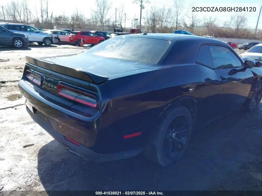 2016 Dodge Challenger Sxt VIN: 2C3CDZAG8GH284120 Lot: 41538021