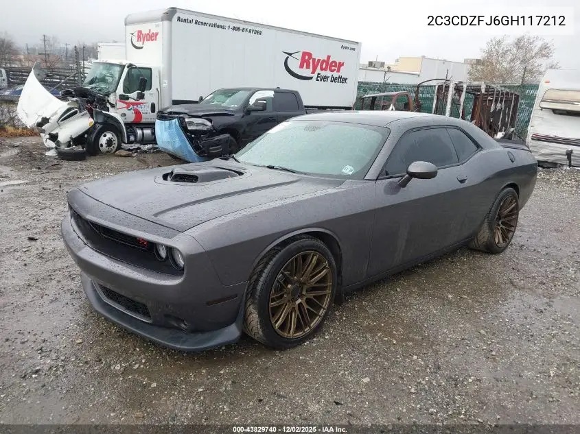 2C3CDZFJ6GH117212 2016 Dodge Challenger 392 Hemi Scat Pack Shaker
