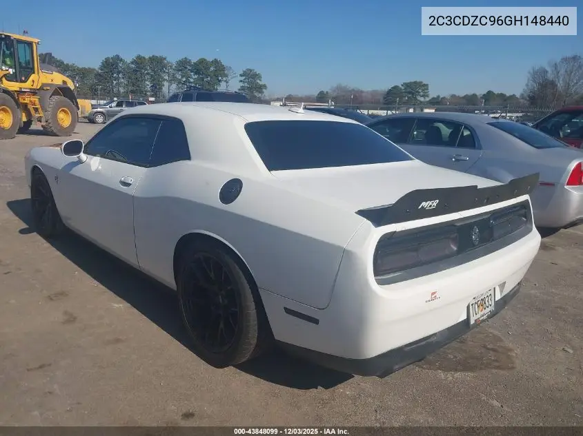 2C3CDZC96GH148440 2016 Dodge Challenger Srt Hellcat