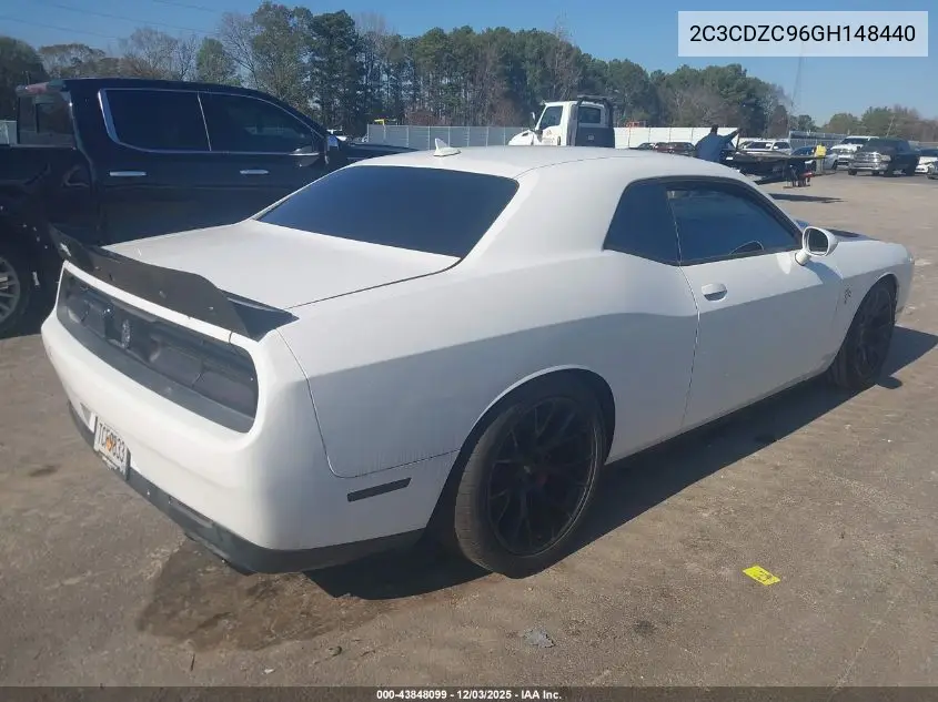 2C3CDZC96GH148440 2016 Dodge Challenger Srt Hellcat