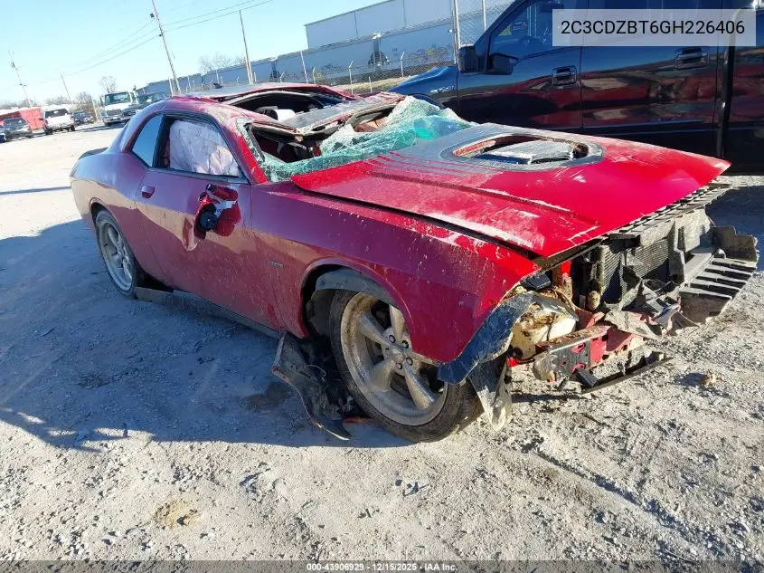 2C3CDZBT6GH226406 2016 Dodge Challenger R/T Plus Shaker