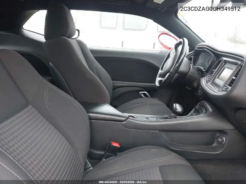 2C3CDZAG0GH349512 2016 Dodge Challenger Sxt