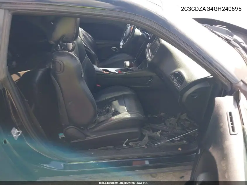 2C3CDZAG4GH240695 2016 Dodge Challenger Sxt Plus