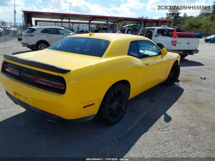 2C3CDZAG5HH555569 2017 Dodge Challenger Sxt