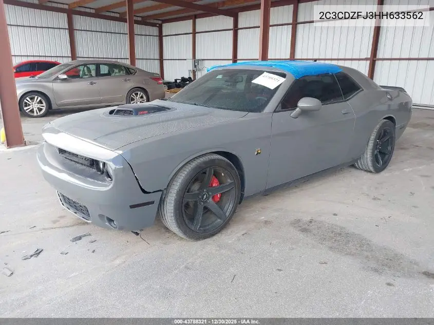 2C3CDZFJ3HH633562 2017 Dodge Challenger 392 Hemi Scat Pack Shaker