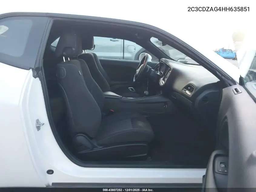 2C3CDZAG4HH635851 2017 Dodge Challenger Sxt