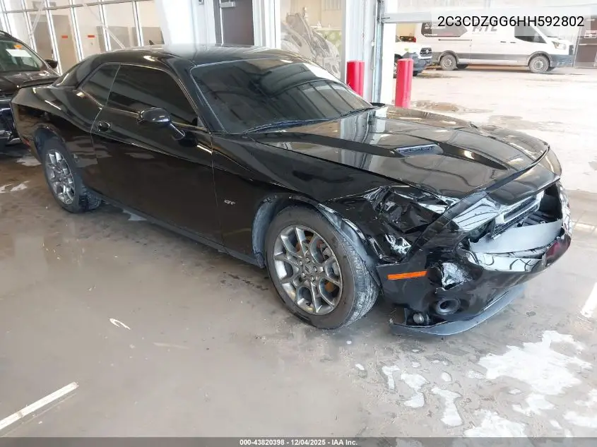 2C3CDZGG6HH592802 2017 Dodge Challenger Gt