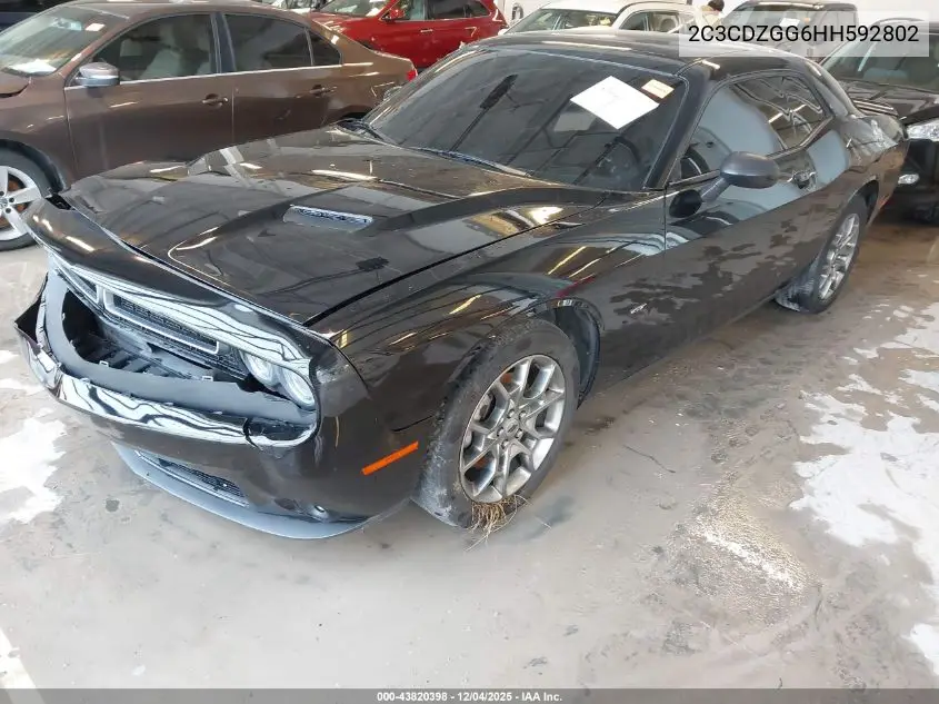 2C3CDZGG6HH592802 2017 Dodge Challenger Gt