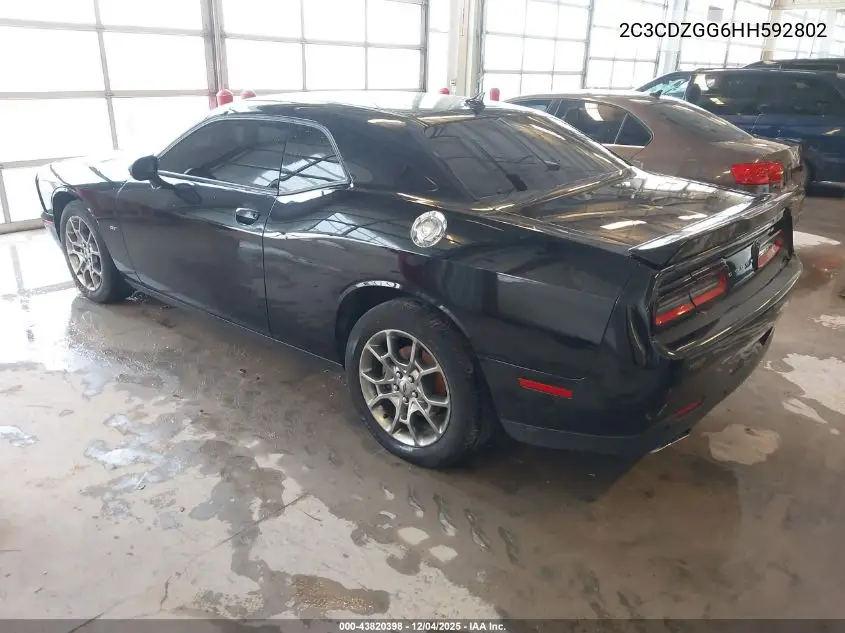 2C3CDZGG6HH592802 2017 Dodge Challenger Gt