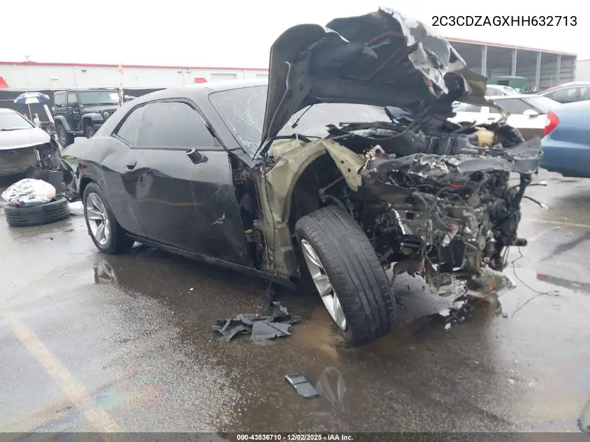 2C3CDZAGXHH632713 2017 Dodge Challenger Sxt