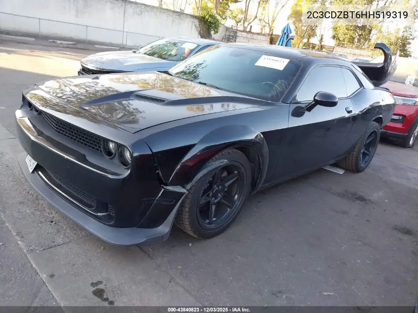 2C3CDZBT6HH519319 2017 Dodge Challenger R/T