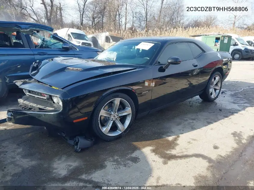 2C3CDZBT9HH568806 2017 Dodge Challenger R/T
