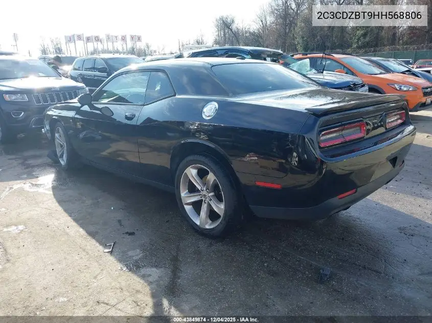 2C3CDZBT9HH568806 2017 Dodge Challenger R/T