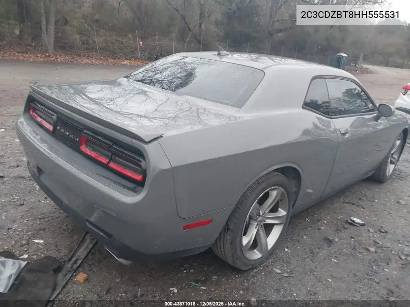 2C3CDZBT8HH555531 2017 Dodge Challenger R/T