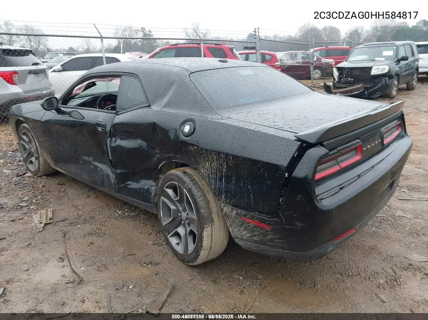 2C3CDZAG0HH584817 2017 Dodge Challenger Sxt