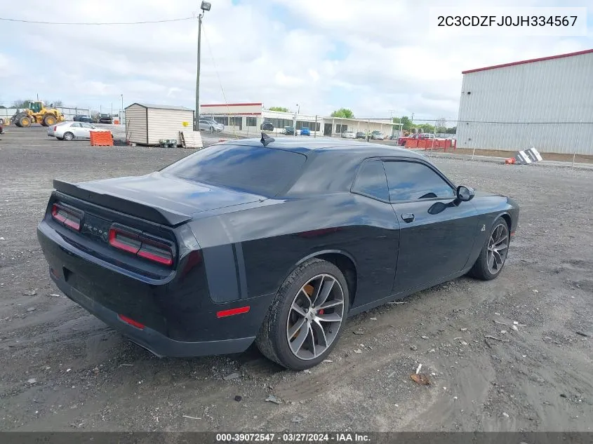 2018 Dodge Challenger R/T Scat Pack VIN: 2C3CDZFJ0JH334567 Lot: 39072547