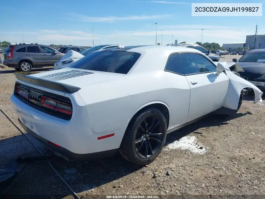 2C3CDZAG9JH199827 2018 Dodge Challenger Sxt Plus