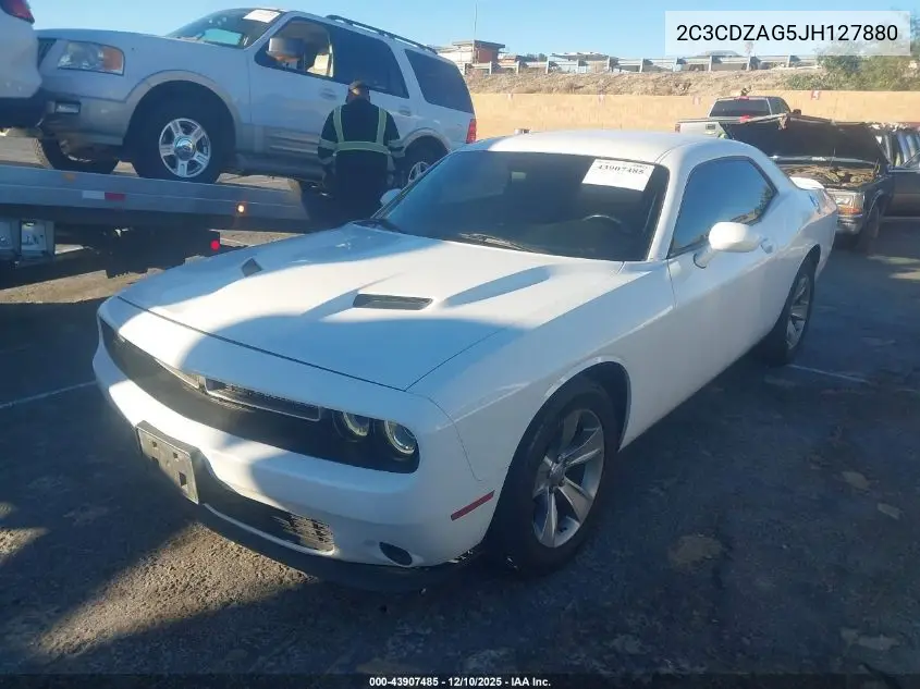 2C3CDZAG5JH127880 2018 Dodge Challenger Sxt
