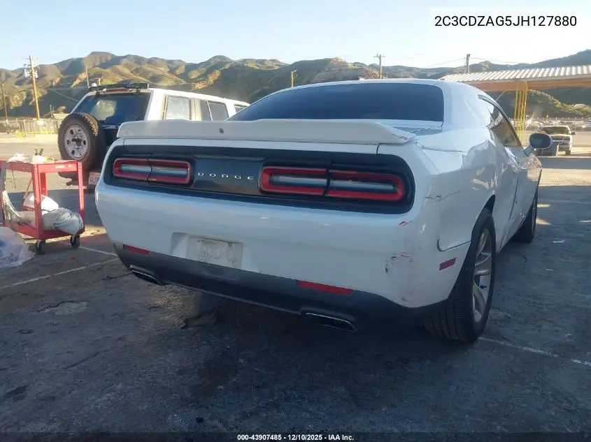 2C3CDZAG5JH127880 2018 Dodge Challenger Sxt