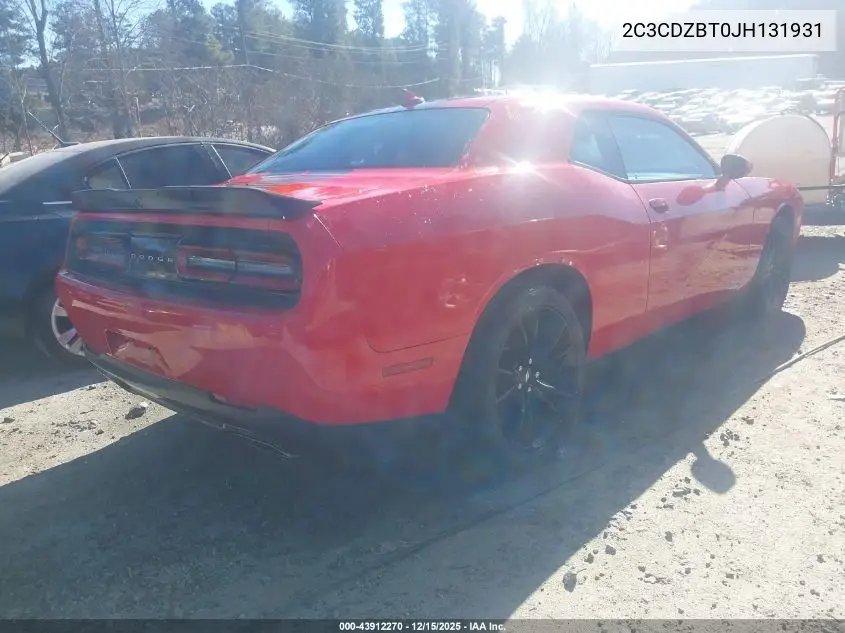 2C3CDZBT0JH131931 2018 Dodge Challenger R/T