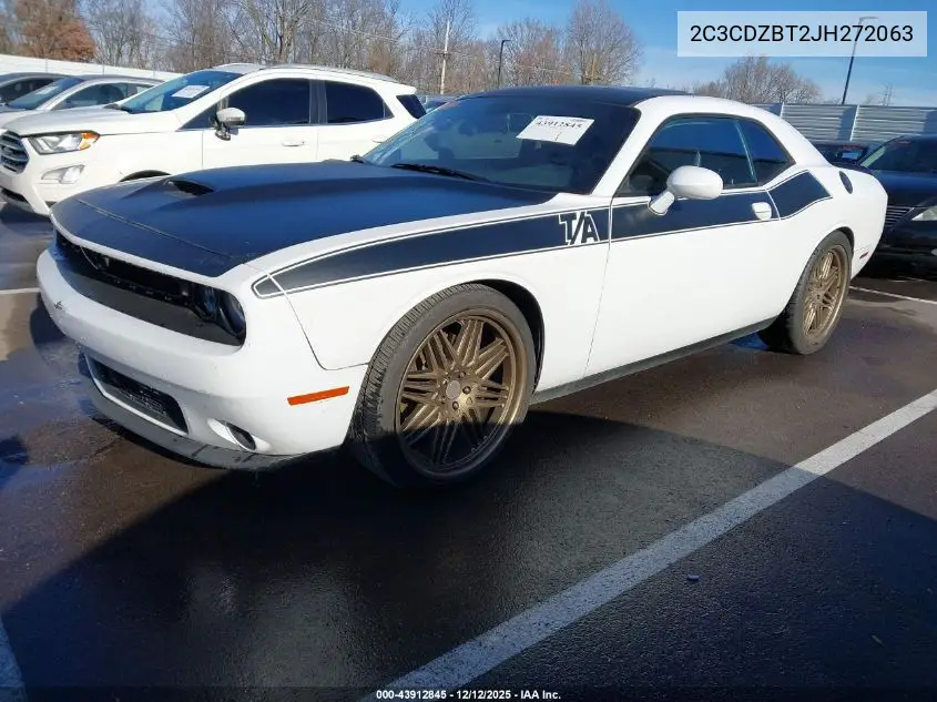 2C3CDZBT2JH272063 2018 Dodge Challenger T/A Plus