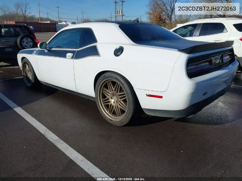 2C3CDZBT2JH272063 2018 Dodge Challenger T/A Plus