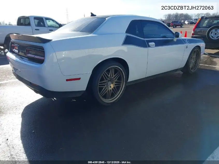 2C3CDZBT2JH272063 2018 Dodge Challenger T/A Plus