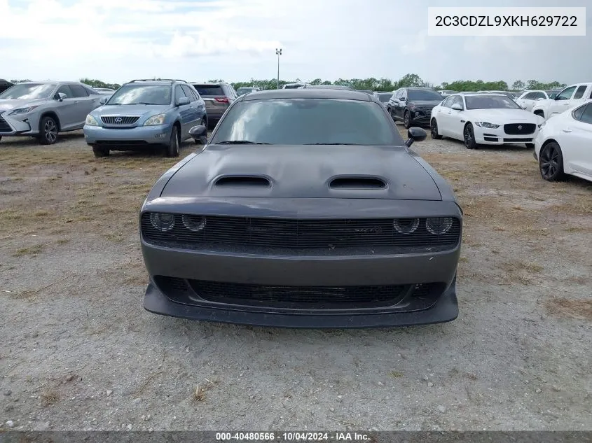 2C3CDZL9XKH629722 2019 Dodge Challenger Srt Hellcat Redeye Widebody