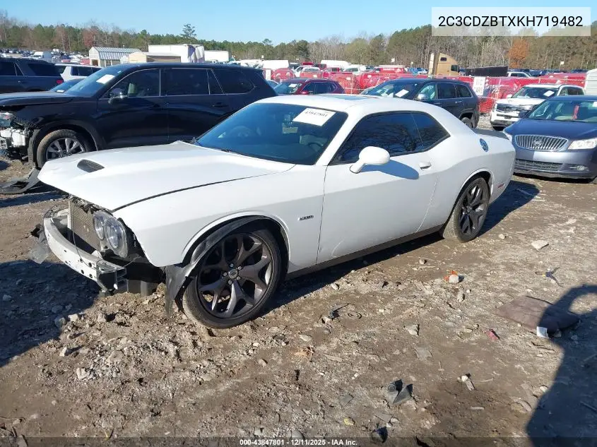 2C3CDZBTXKH719482 2019 Dodge Challenger R/T