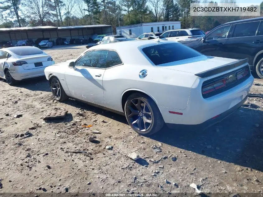 2C3CDZBTXKH719482 2019 Dodge Challenger R/T