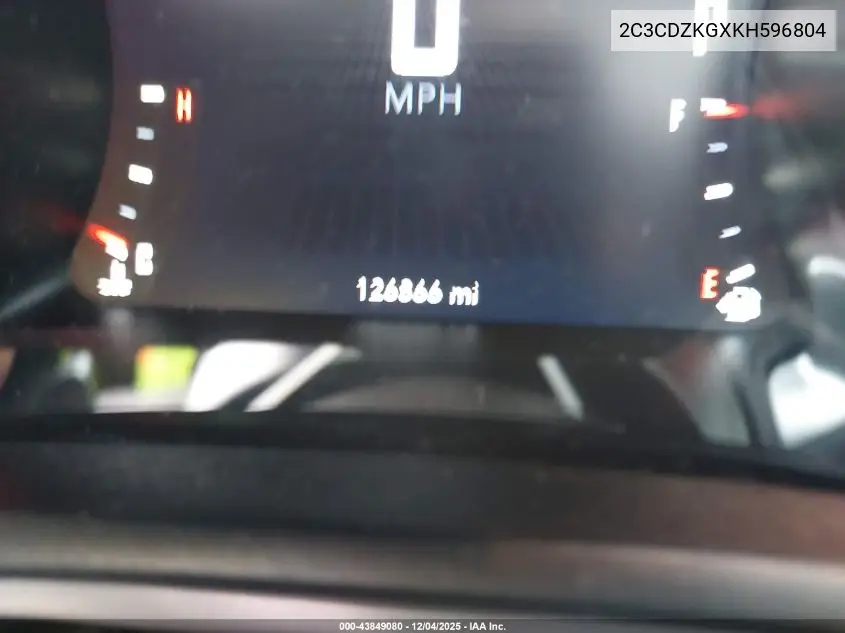 2C3CDZKGXKH596804 2019 Dodge Challenger Gt Awd