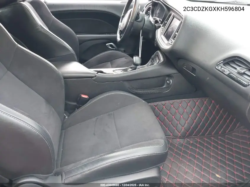 2C3CDZKGXKH596804 2019 Dodge Challenger Gt Awd