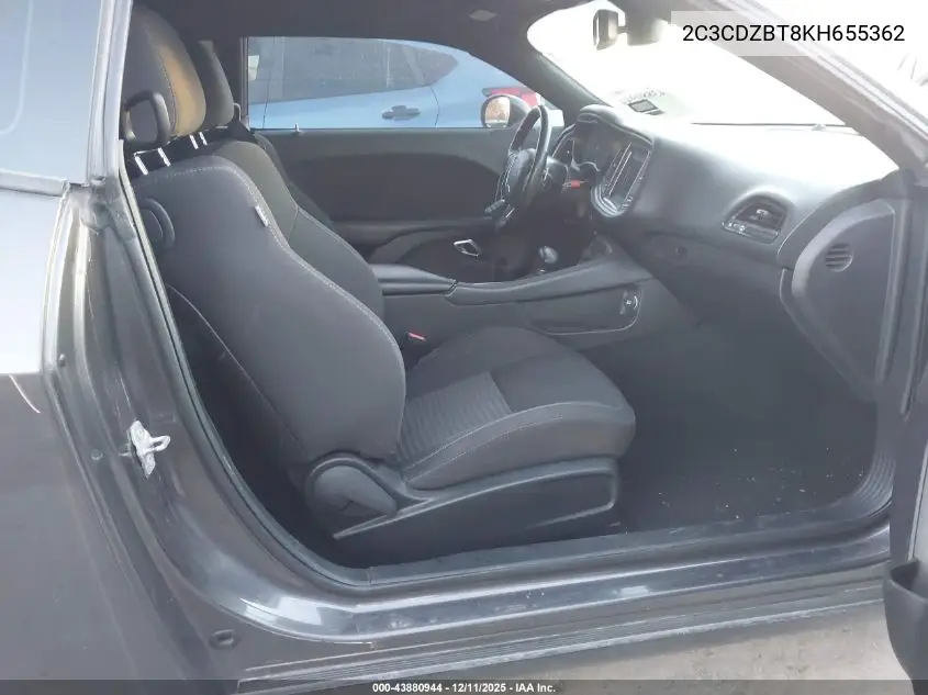 2C3CDZBT8KH655362 2019 Dodge Challenger R/T