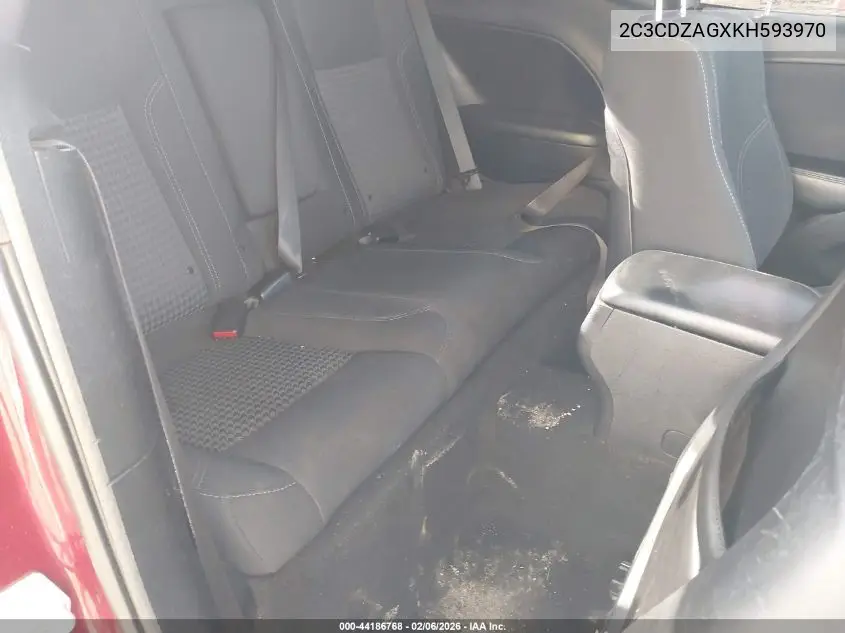 2C3CDZAGXKH593970 2019 Dodge Challenger Sxt